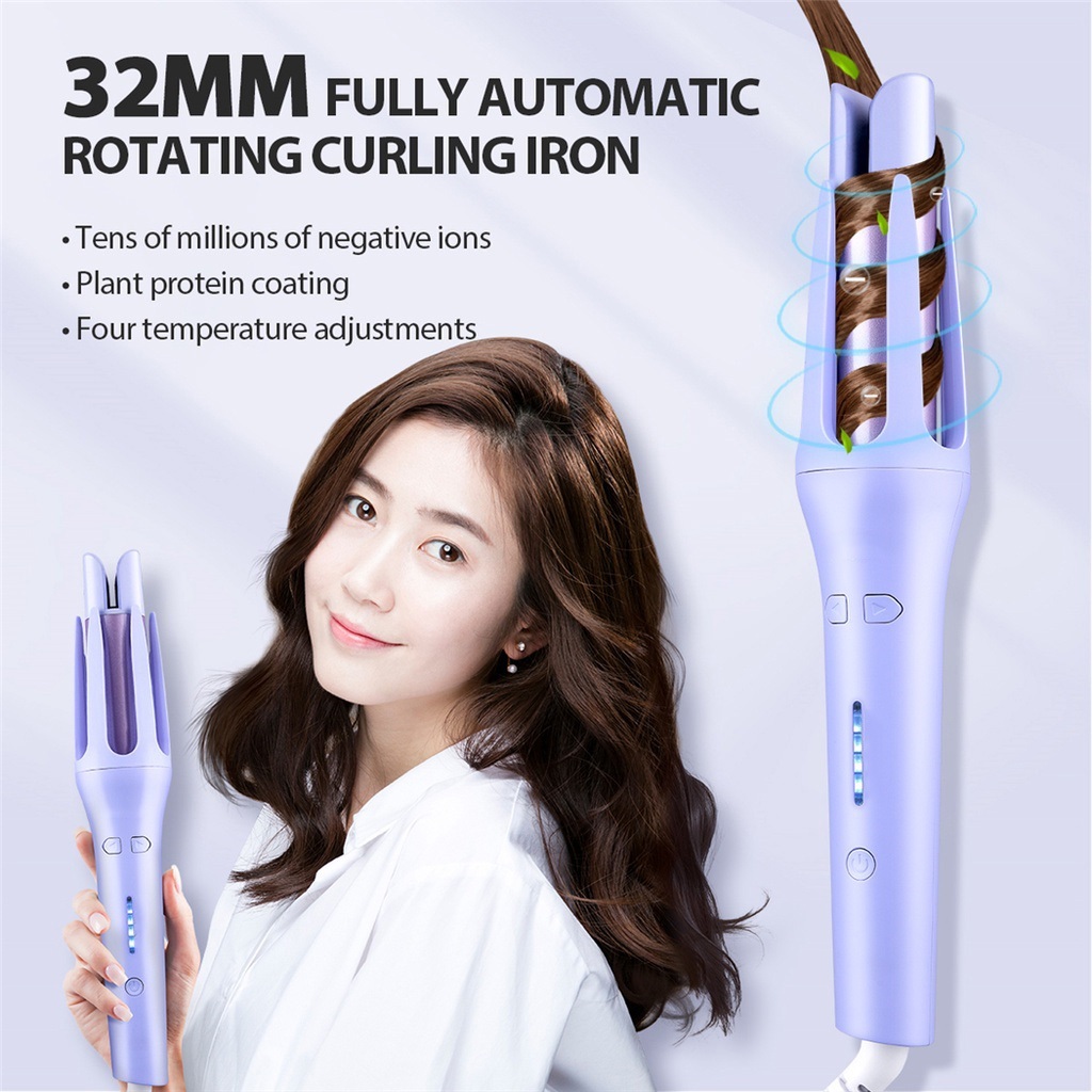 【Ready Stock】🔥负离子卷发棒控温🔥32mm Hair Curler Hair Styling Curl Hair Hair Curler Professional 电卷棒/卷发棒 Curling Iron Hair Curler