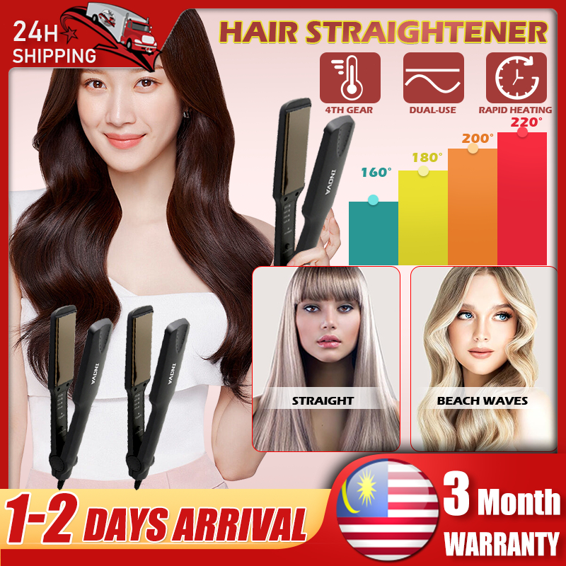 Iron Ceramic Hair Straightener 4-speed Steam Hair Professional Hair Straightener Electric Wet Dry Straightening 直发器直发梳