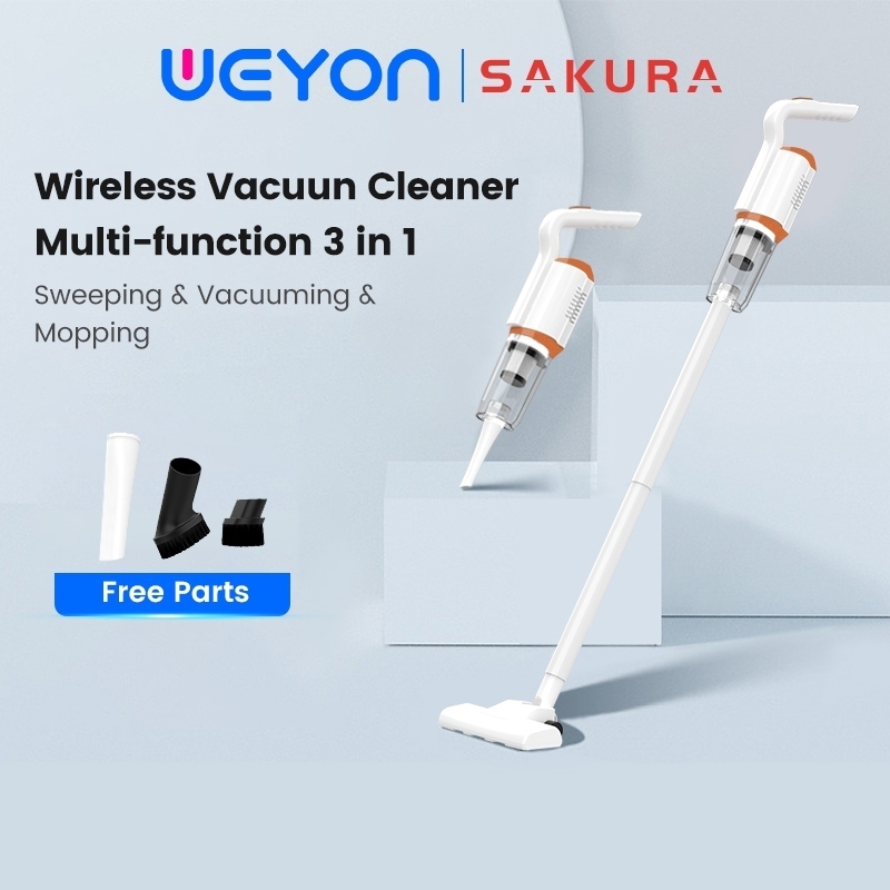 Sakura Portable High Power Vacuum Cleaner for Home/Office Handheld Removable Brush Type Wireless