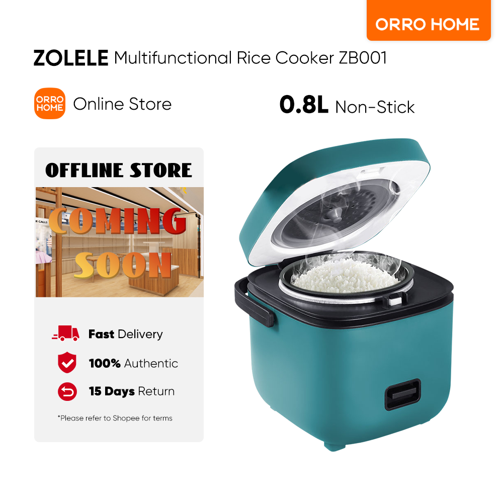 ZOLELE Rice Cooker Small Periuk Nasi Kecil Quick Cooking Multi-Function Electric Rice Cooker (0.8L)