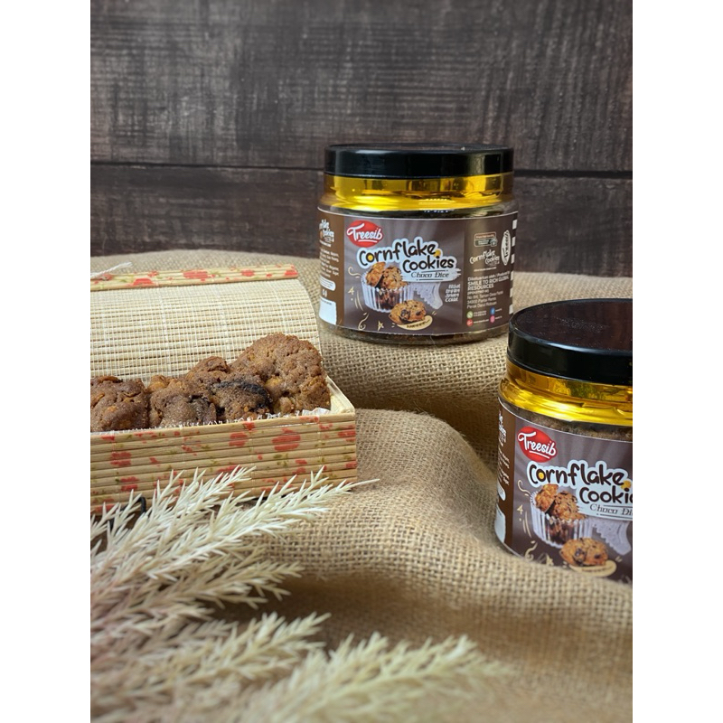 Biskut Cornflakes Coklat Cookies Coklat Biskut Raya Biskut Dark Chocolate