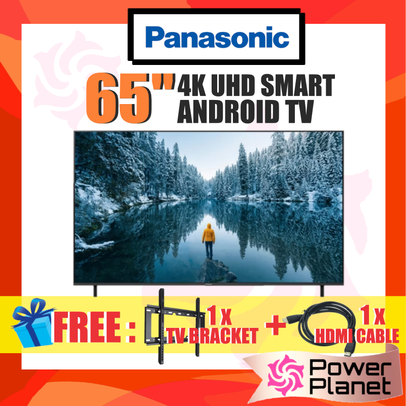 [FREE TV BRACKET & HDMI CABLE] Panasonic 65" LED 4K HDR Smart Android Google TV TH-65MX650K / TH65MX650K