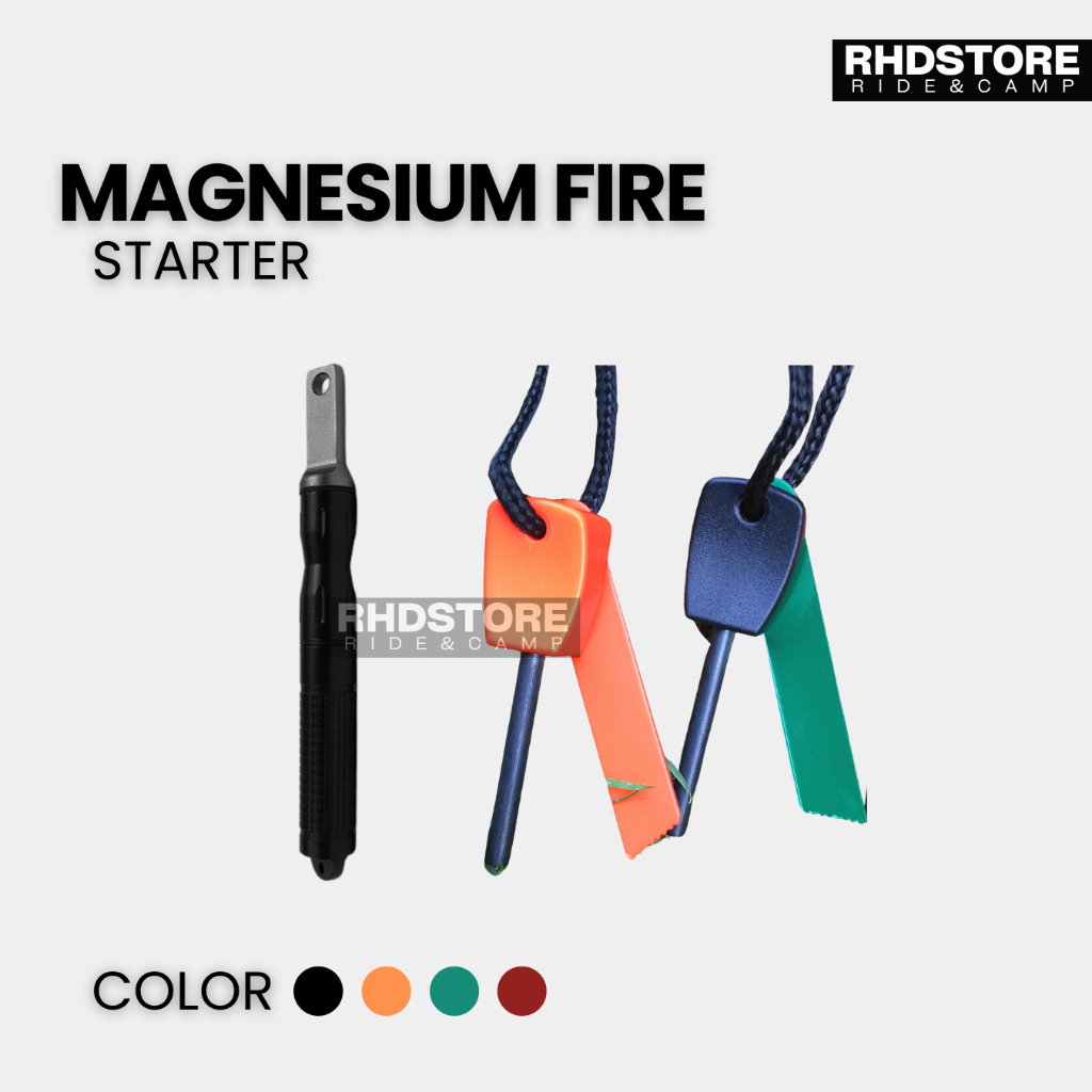 Camping Magnesium Camp Fire Starter Flint Outdoor Personal Survival Kit Hiking Cooking Bushcraft Solo Swedish Torch