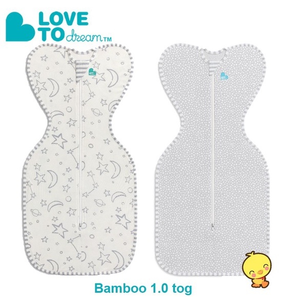 Love To Dream Swaddle Up Bamboo 1.0 tog / Bamboo Lite 0.2 tog Newborn / S / M