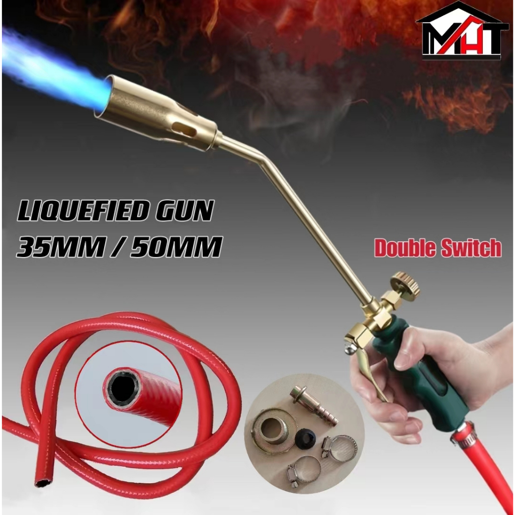 35MM 50MM  Double Switch Liquefied Gun For Kitchen Welding Use, Gas Torch Gun, Fire Gun