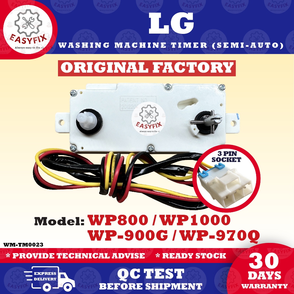 WP800 / WP1000 / WP-900G / WP-970Q LG WASH TIMER WASHING MACHINE SEMI-AUTO WASH TIMER TIMER MESIN BASUH