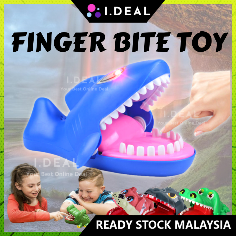 IDEAL Crocodile Toy Finger Bite Shark Godzilla Toys Family Game Buaya Mainan Gigit Tangan Viral Budak Lelaki Perempuan