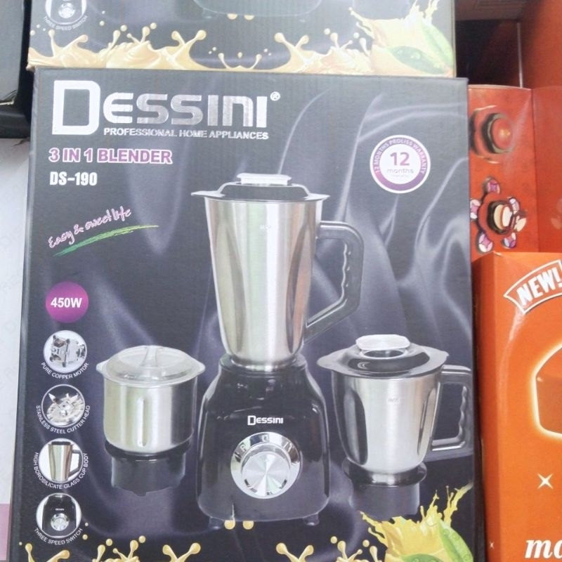 DISNIE/ Dessini Regina Changing Modern Life, High quality 3 in 1 Stainless Steel blender