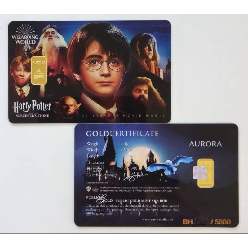 Aurora Public Gold Bar PG 1g Emas (999.9) 24k