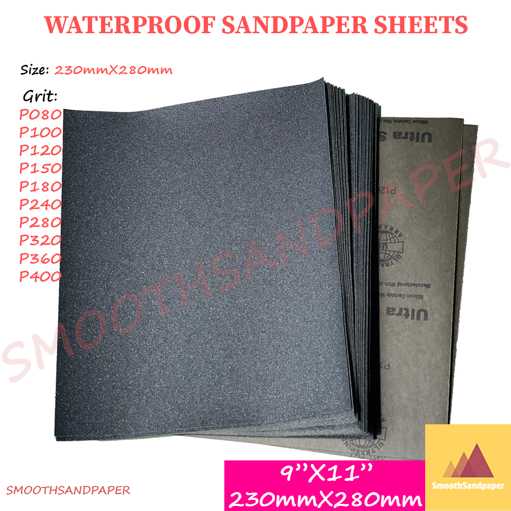 [Ready Stock] 100pcs Waterproof Sandpaper 9''x11'' | Kertas Pasir Kalis Air, Cat Kereta, Logam | 乳胶纸 耐水砂纸 image 6