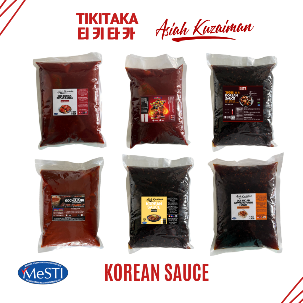 [HALAL] 1KG Plastic Korean Fried Chicken Sauce (Sos Ayam Korea)