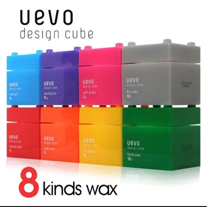 [Demi] Uevo Design Cube Hair Wax 80g (Original From Japan)