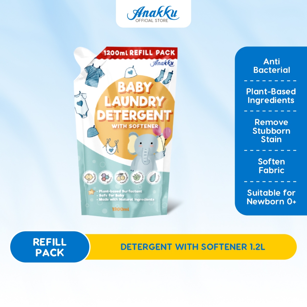 Anakku Detergent With Softener Refill Pack (1.2L) LD1200