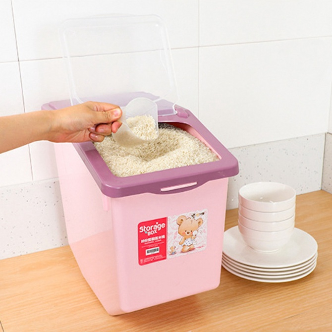 DESSINO Rice storage bekas beras 5kg 10kg 15KG tempat bekas simpan beras container murah