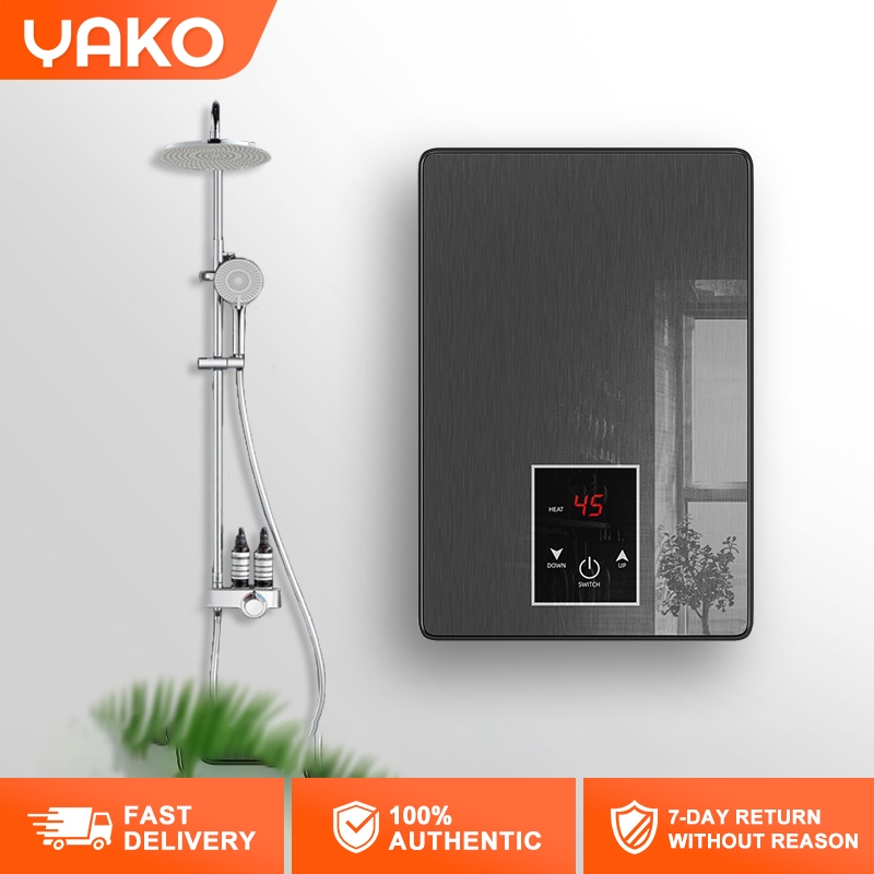 YAKO Water Heater Electric 220V Instant Hot Water Heater With Self-Modulating 熱水器