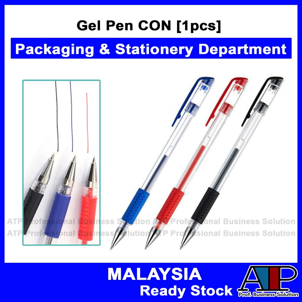 Stationery Alat Tulis 0.5mm Water-based Pen Gel Pen High Quality Fine Nib Student School Office Black Red Blue Ink 水笔