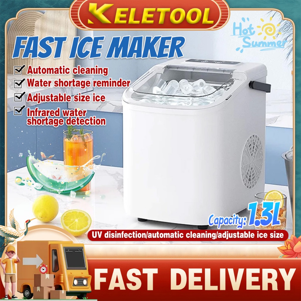 ice maker ice cream maker Ice Maker Electric Automatic Bullet Shape Portable Household Self Clean Rapid Ice Production