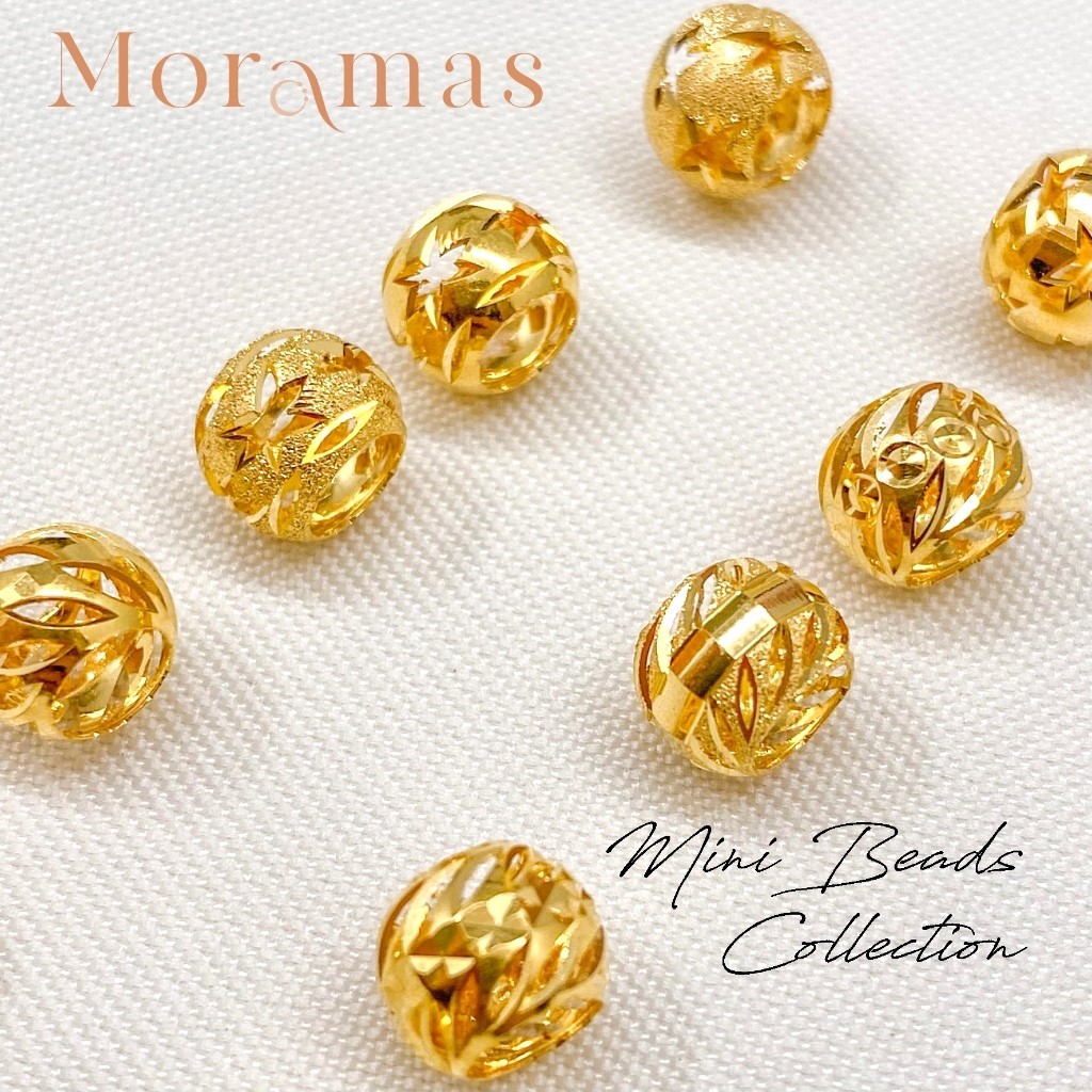 Moramas MINI Beads 916 Gold/ Bead MINI Emas 916/ 迷你串珠916金 (Bajet/ Budget) #PDR #Pendant #Charm
