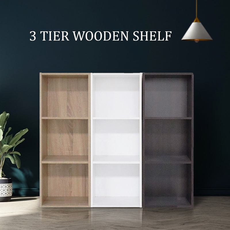 [Ready Stock] HK 3 Tier High Quality Multipurpose Colorful Rack Book Shelf / Rak Buku / Kabinet Buku