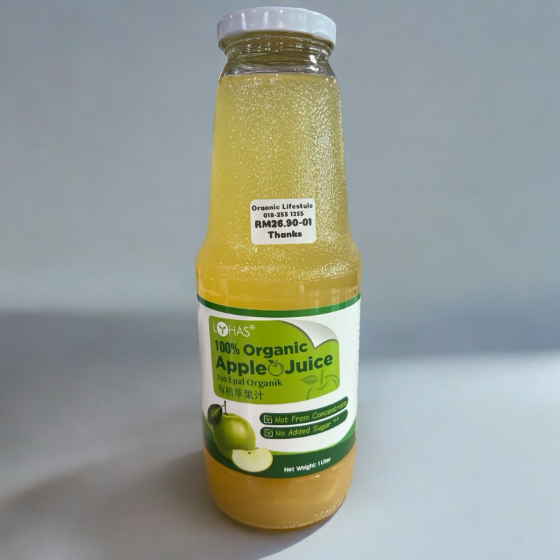 LOHAS Organic Green Apple Juice 有机青苹果汁 1L(12/11/26)