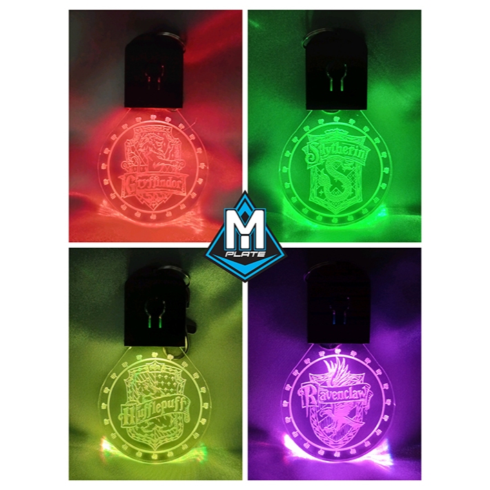 Exclusive Harry Potter LED Keychain 7 Color | GRYFFINDOR SLYTHERIN HUFFLEPUFF RAVENCLAW | #gift