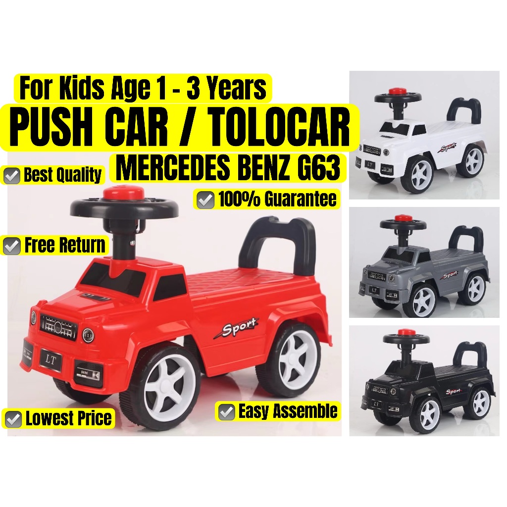 CANDY UMUR 1 - 3 YEARS TAHUN KIDS BUDAK KANAK TOLOCAR PUSH CAR RIDE ON TOY 4 WHEELS RODA KERETA MAINAN KAKI TOLAK HORN