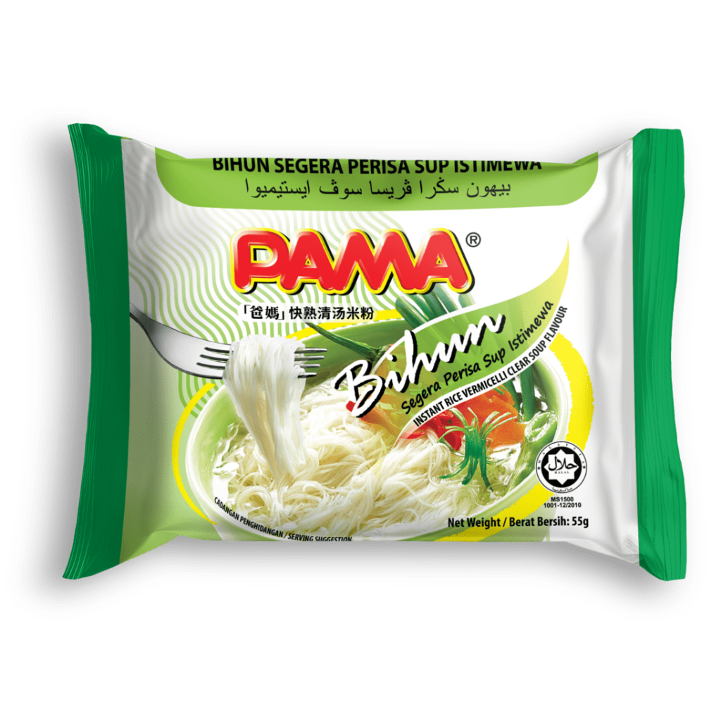 PAMA Bihun Instant Rice Vermicelli Clear Soup Flavour (55gx5) Halal – Malaysia