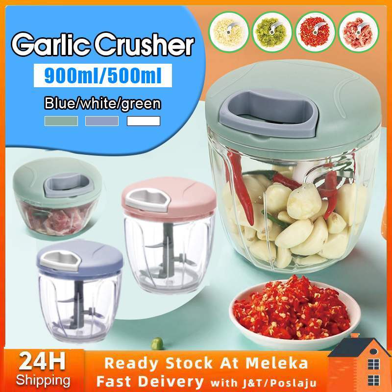 🔥900ML Mini Blender Speedy Chopper Garlic Chopper Meat Grinder Pencincang Food Chopper Portable Manual Food Processor搅拌机