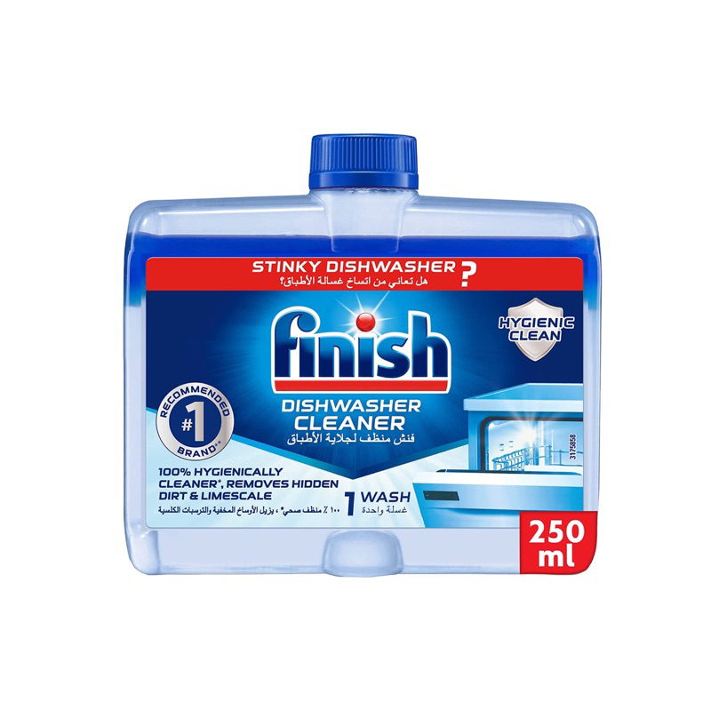 FINISH MACHINE DISHWASHER DEEP CLEANER 250ML ODOUR REMOVAL 100% HYGIENICALLY CLEANS GREASE AND LIMESCALE