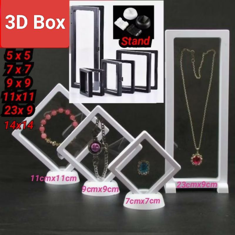 3D Display Box And Stand / Jewellery Box / Kotak Pamer 3D / Kotak Hiasan