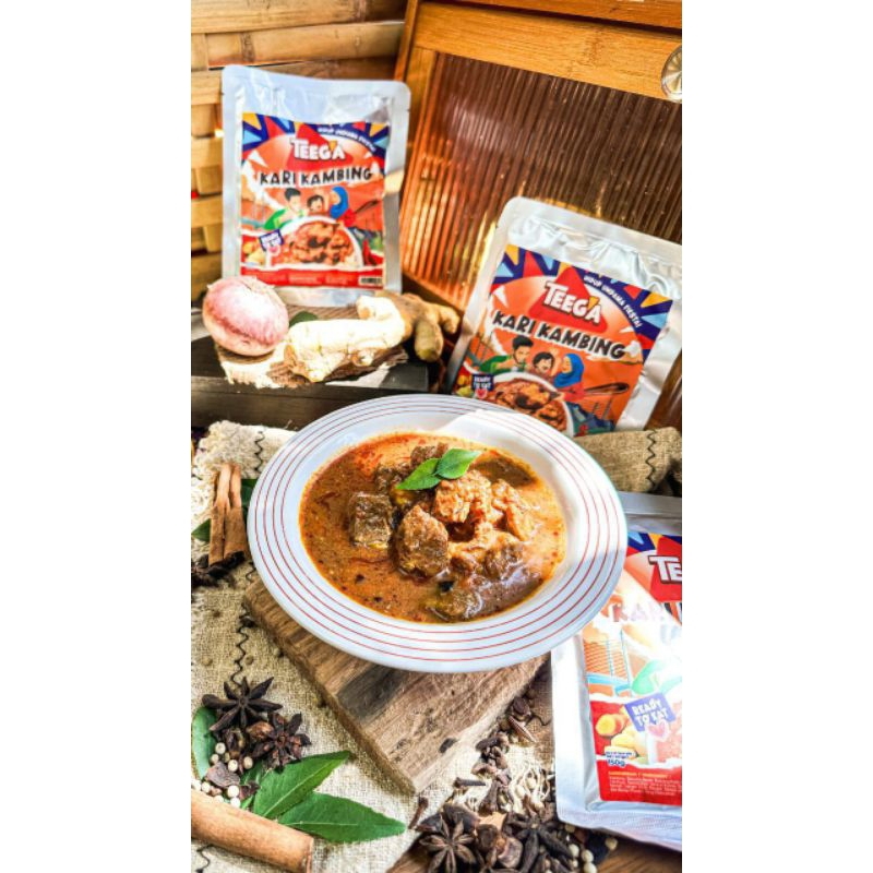 Laok Ayam Masak Merah & Kari Kambing TEEGA