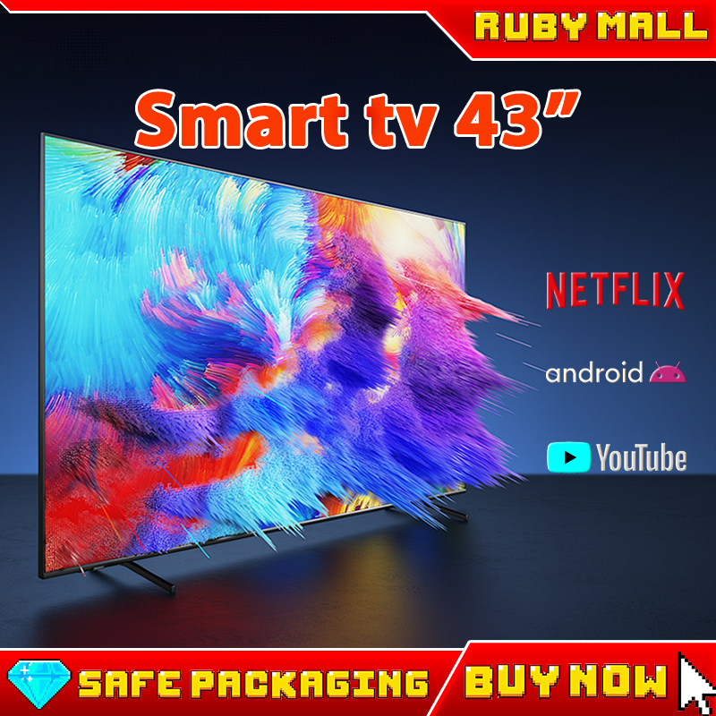 Smart TV Android TV 43 Inch Televisi LED Full HD 1080P TV WIFI Televisi  With Google/Netflix