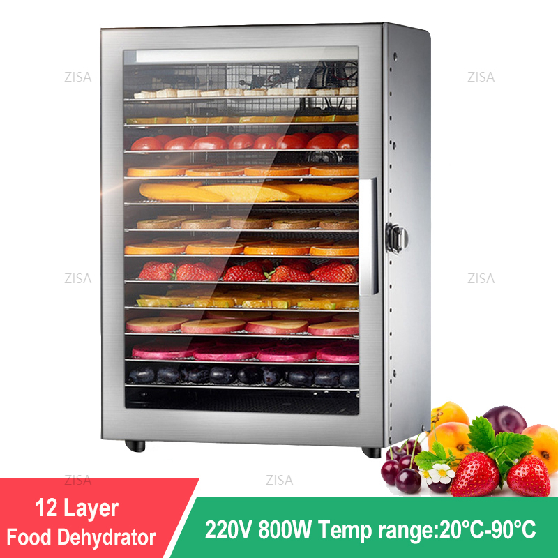 12 Layers Fruit dryer electric meat grinder drying vegetables food dehydrator drying for vegetables fruit drying machine