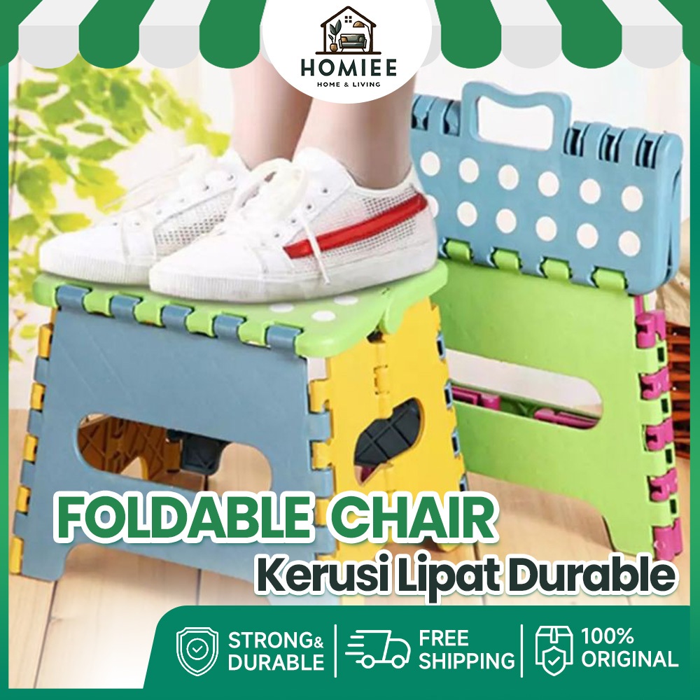 HOMIEE Kid Baby Lightweight Portable Folding Stool Outdoor Durable Travel Chair Kerusi Lipat Toy Budak Mainan Murah