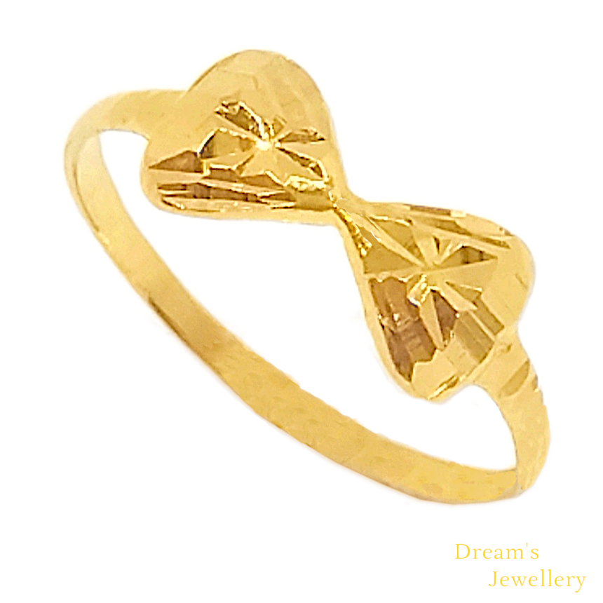 Cincin Ribbon Emas 916 Cincin Reben Emas 916 Original / Ribbon Ring 916 Gold Original Dreams Jewellery