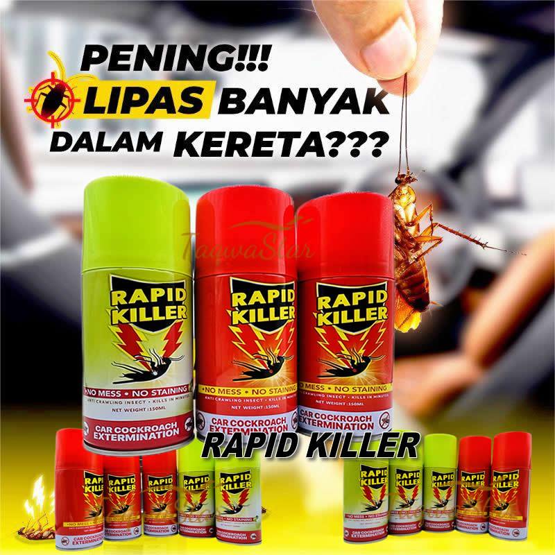 3PCS Ubat lipas RAPID KILLER SPRAY LIPAS cockroach killer KERETA KERETA lemon LIPAS UBAT 蟑螂药