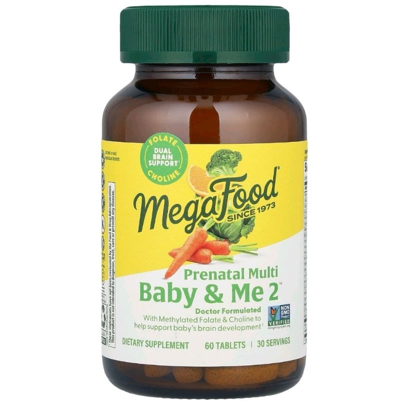 MegaFood, Baby & Me 2™, Prenatal Multi, 60/120 Tablets