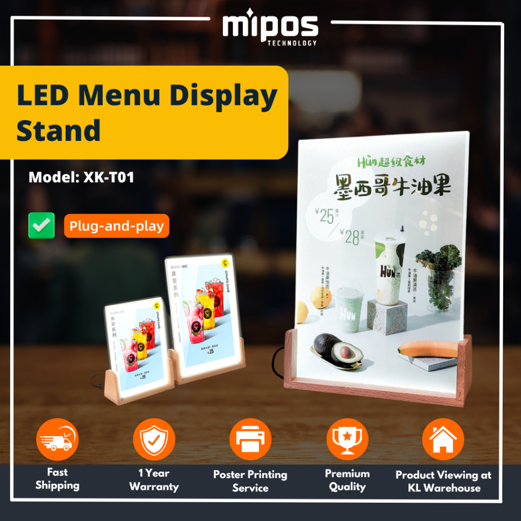 LED Menu Luminous Table Card Display/LED Lightbox Menu Luminous Display Stand/LED Wood Display/Luminous Table Card 发光台卡