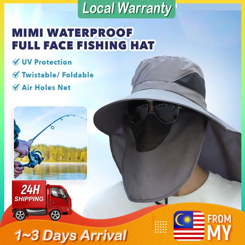 Sun Hat Outdoor Windproof and UV-Resistant Cap Full Face Cover Protection for Hiking Fishing and Outdoor Activities