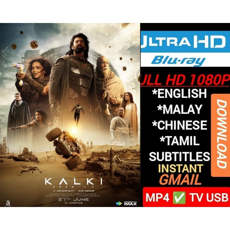 10︎︎︎︎︎︎︎︎ Kalki 2898 AD (2024) [HINDI] Bluray 1080P Eng,Mly,Chi,Tamil Subtitles NO DVD Movie