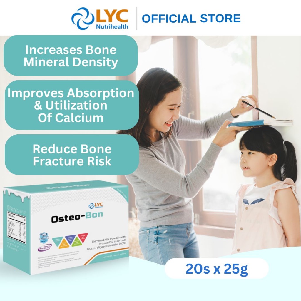 LYC Healthcare Osteo-Bon Calcium Supplement Healthy Bone Drink Kalsium Supplement Minuman Suplement 护骨补钙