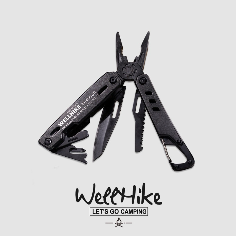 Wellhike Outdoor Multi-Function Pliers Folding Tactical Gear Emergency Survival EDC Tool For Self Defense