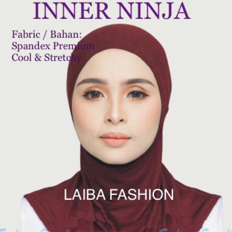 INNER HIJAB NINJA EURO Bahan SPANDEX LYCRA By Laiba Fashion