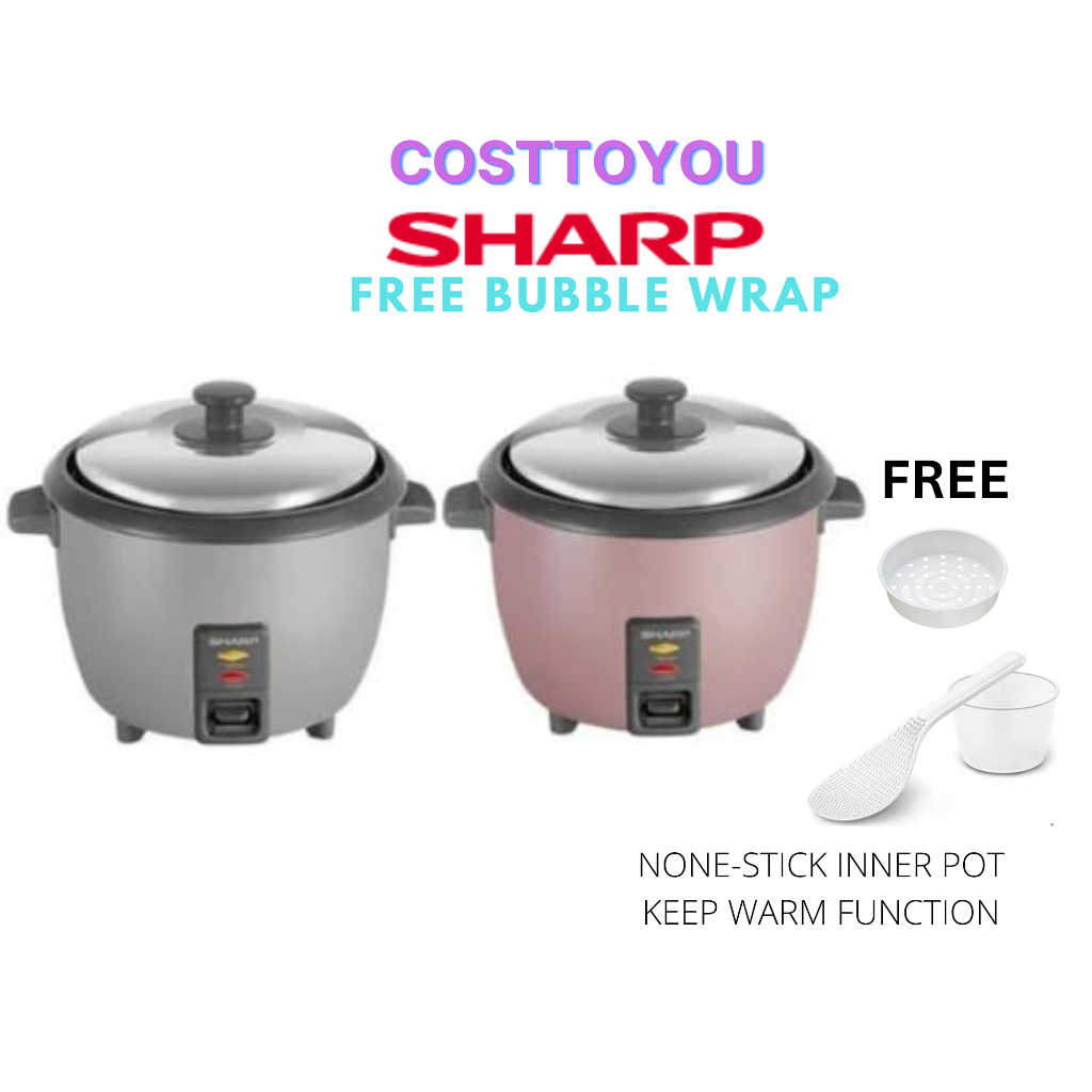 [FREE BUBBLE WRAP]SHARP Rice Cooker (Non-Stick) Periuk Nasi - 1L /1.8L/2.2L/2.8L