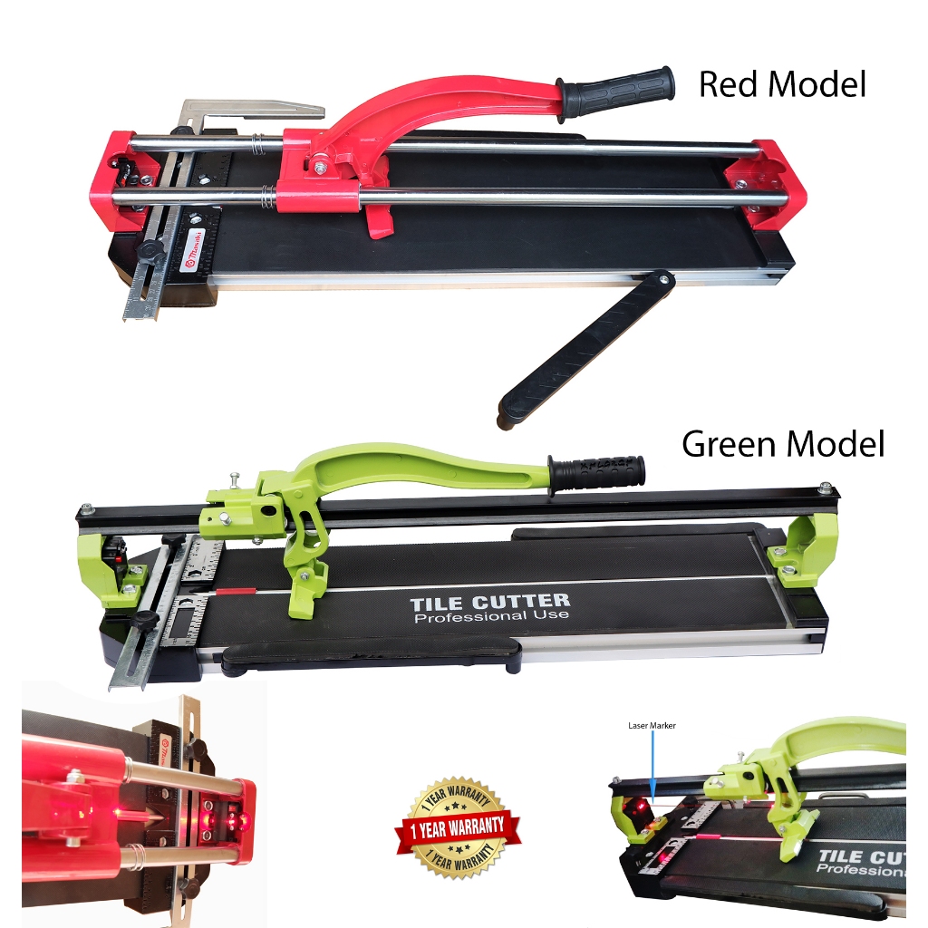 Professional Tile Cutter Mozaic, Ceramic Cutter 640mm size with Infra Red and Ruler Guider 2 feet Ceramic Tile cutter