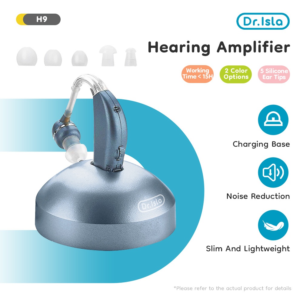 Dr.Isla Rechargeable Hearing Aid Digital Hearing Aid Adjustable Tone Sound Amplifier Portable Deaf Elderly Hearing Aid