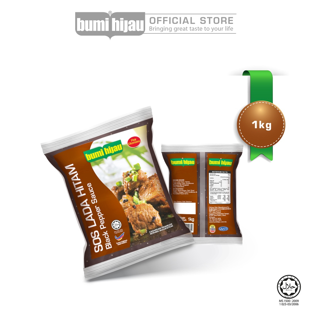 Bumi Hijau Black Pepper Sauce 1kg