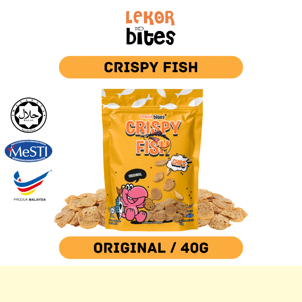 [HALAL] Lekor Bites Crispy Fish | Keropok Lekor Ikan Original (40g)