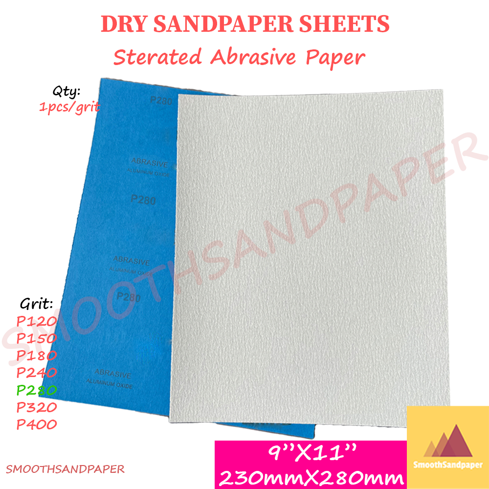 [Ready Stock] Dry Sandpaper 9''x11'' P120-P400 | Kertas Pasir Kayu, Perabot, Cat | 干磨砂纸 木工 红木家具 image 8