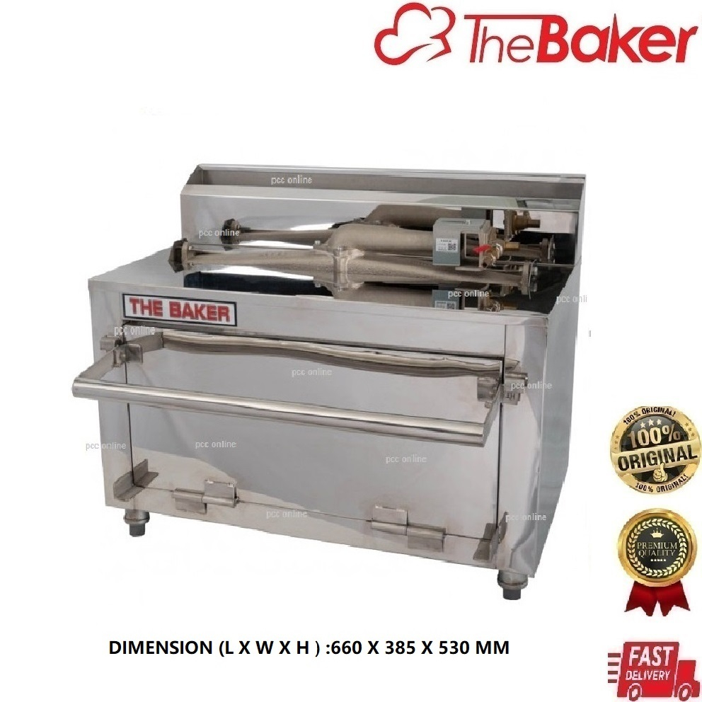 The Baker ESMPO1/1 Gas Pizza Oven /Industrial S/Steel Gas Oven 1 Layer 1 Tray